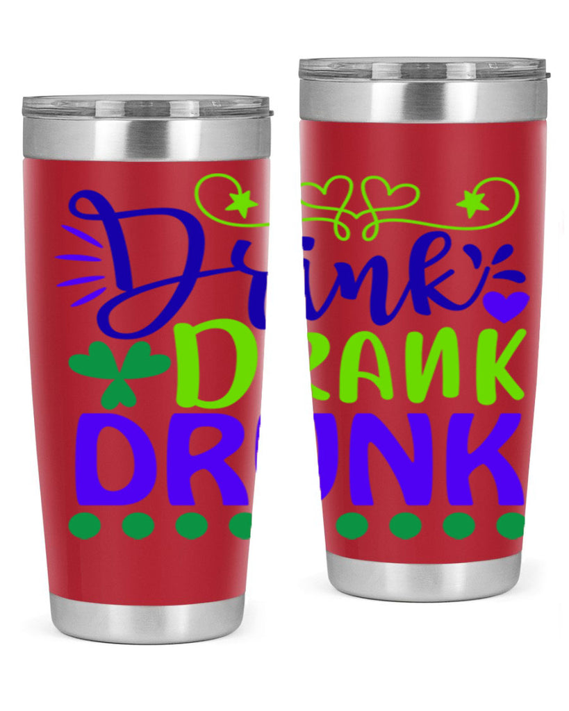 drink drank drunk 22#- mardi gras- Tumbler