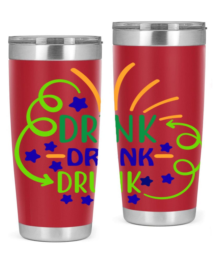 drink drank drunk 23#- mardi gras- Tumbler