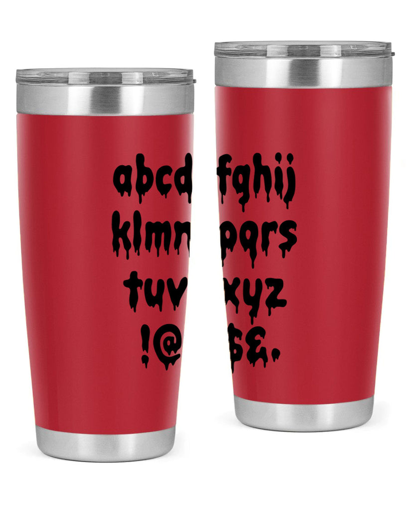 dripping lowercase 162#- black words phrases- Cotton Tank