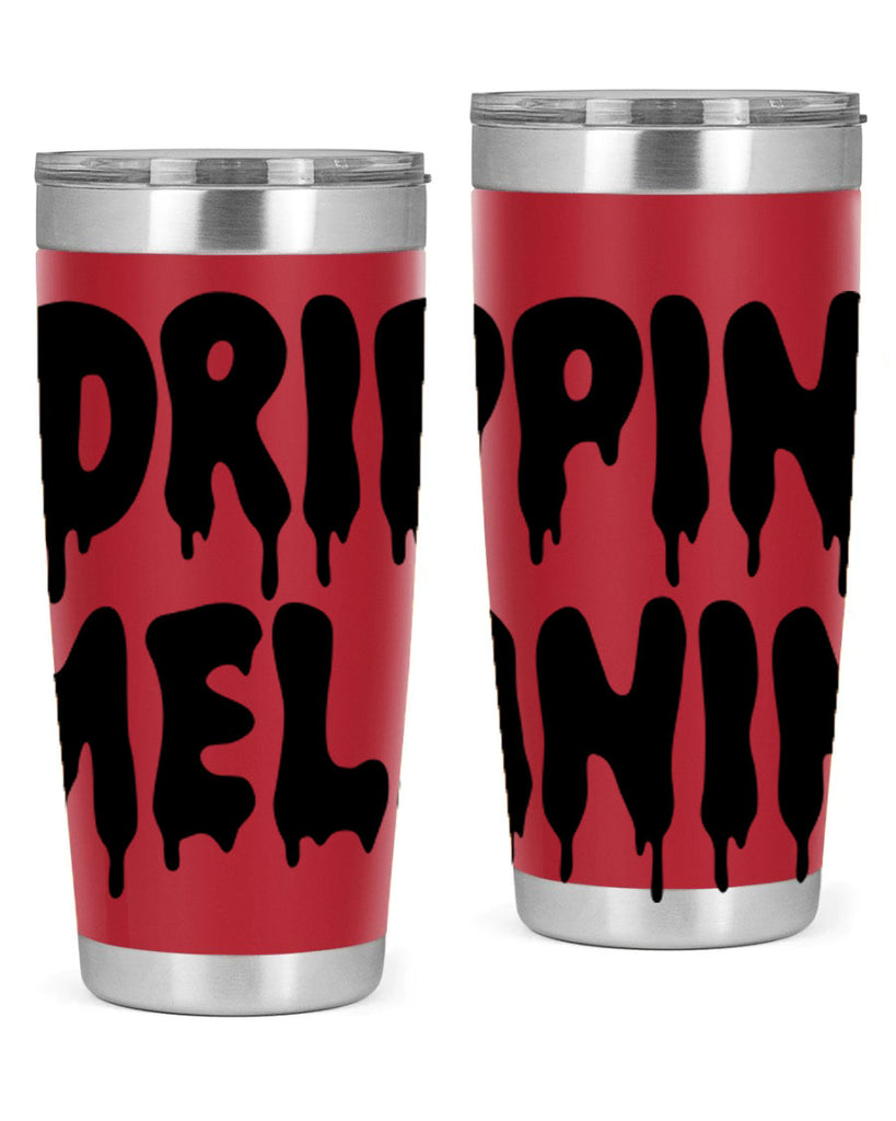 drippinmelanin  160#- black words phrases- Cotton Tank