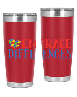 embrace differences Style 13#- autism- Tumbler