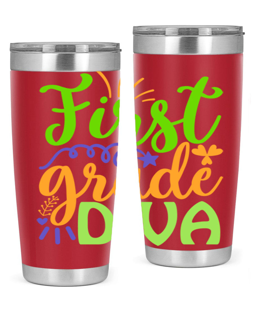 first grade diva 21#- mardi gras- Tumbler