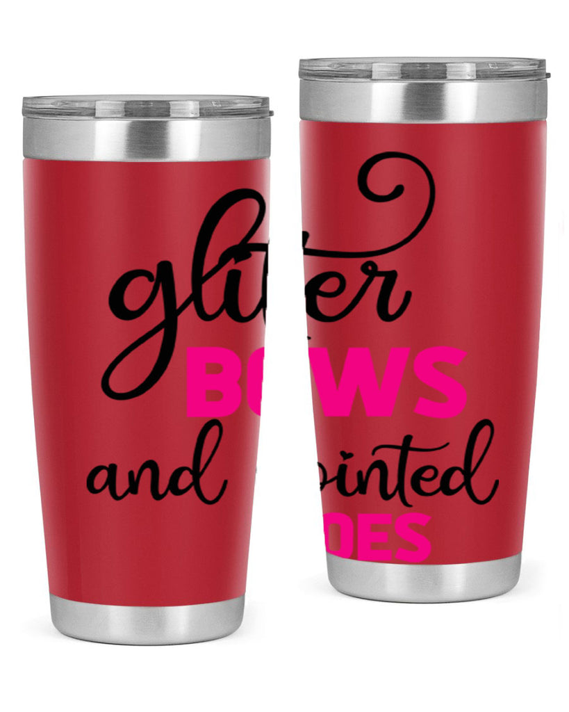 glitter bows and pointed toes 41#- ballet- Tumbler