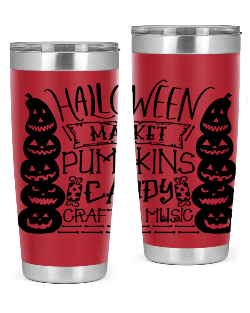 halloween market pumpkins candy 73#- halloween- Tumbler