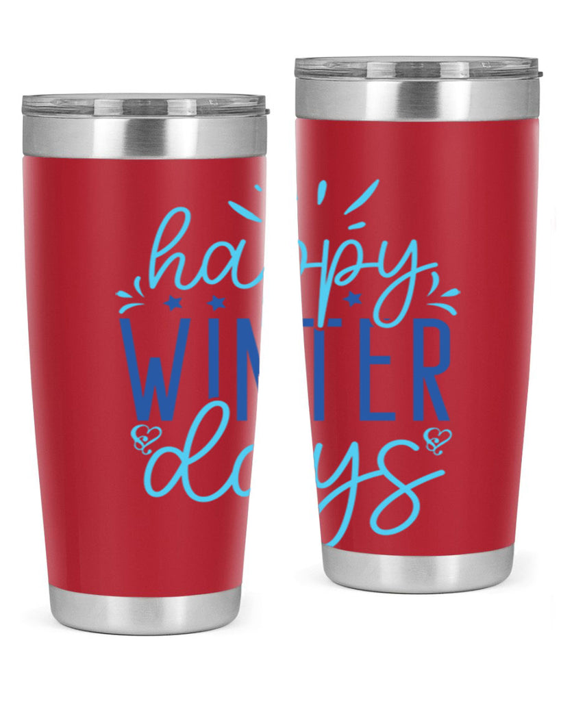 happy winter days 121#- winter- Tumbler