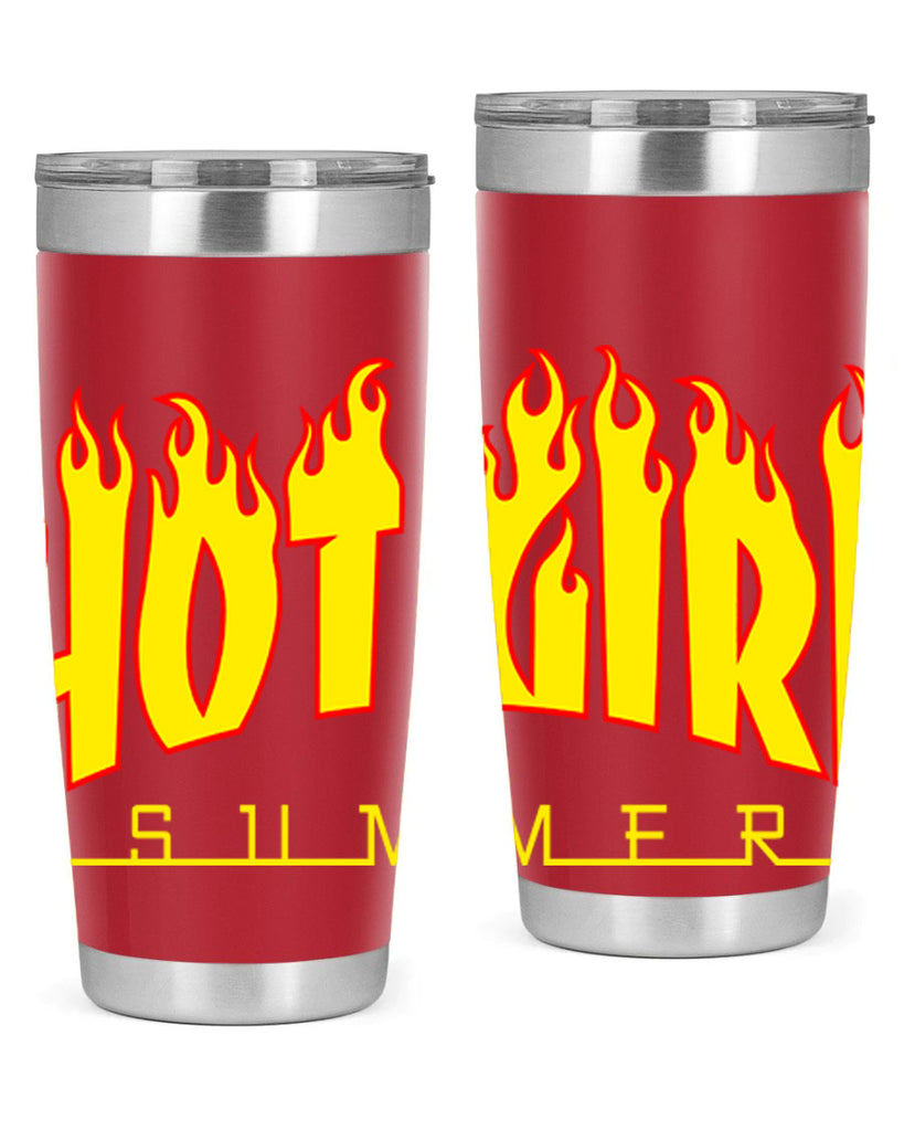 hot girl  summer fire 123#- black words phrases- Cotton Tank