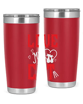 love my cat Style 67#- cat- Tumbler
