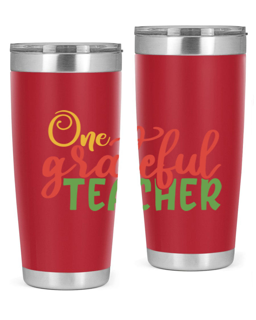 one grateful teacher Style 168#- teacher- tumbler