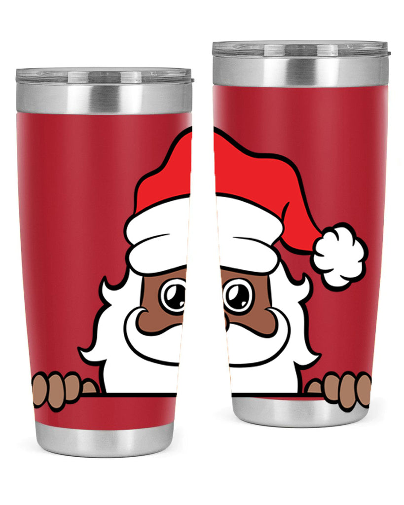peekaboo black santa 19#- black men - boys- tumbler