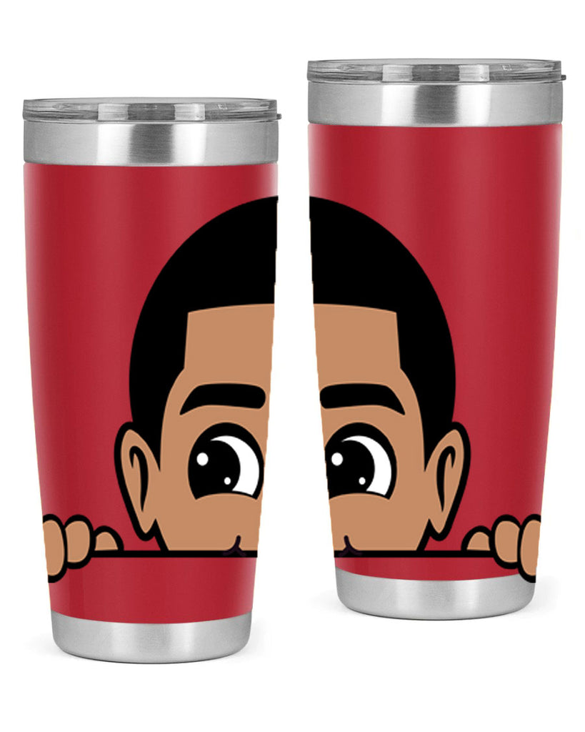 peekaboo boy 17#- black men - boys- tumbler