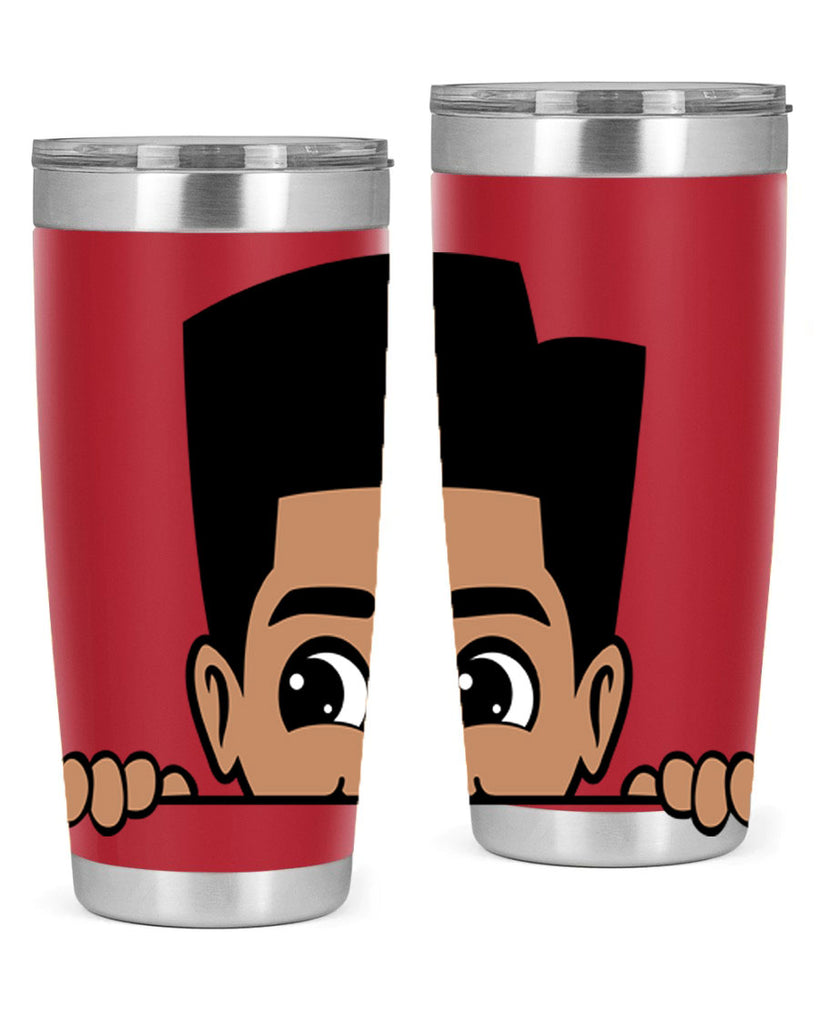 peekaboo boy 18#- black men - boys- tumbler