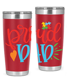 proud dad Style 36#- autism- Tumbler