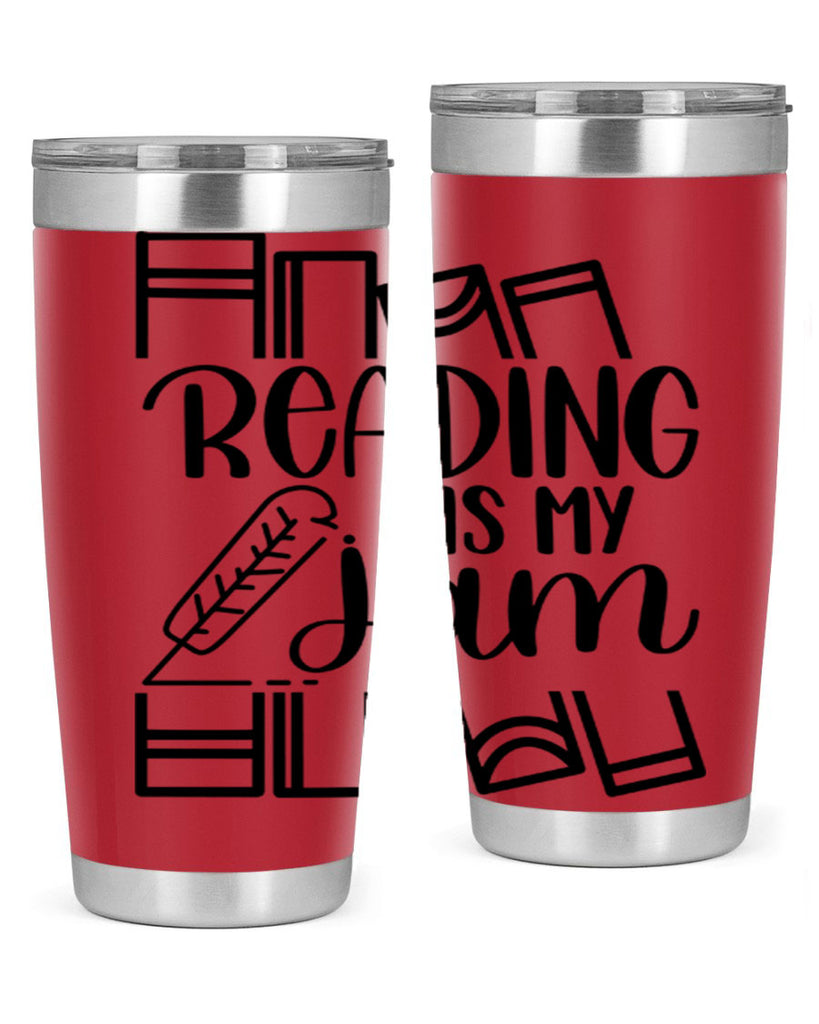 reading is my jam 29#- reading- Tumbler