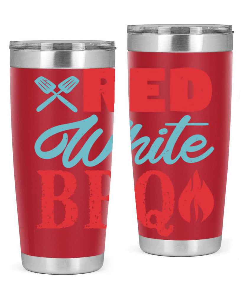 red white bbq 15#- bbq- Tumbler