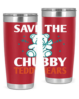 save the chubby teddy bears 28#- Bears- Tumbler