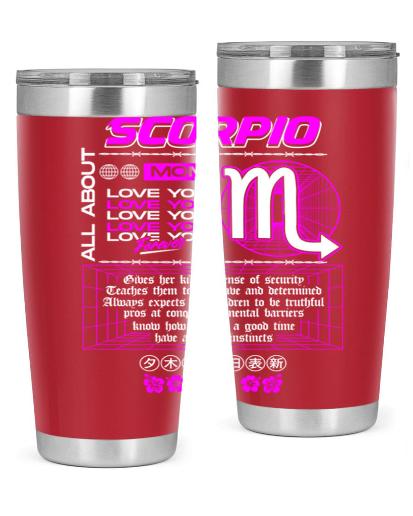 scorpio 457#- zodiac- Tumbler