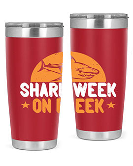 shark week on fleek Style 42#- shark  fish- Tumbler