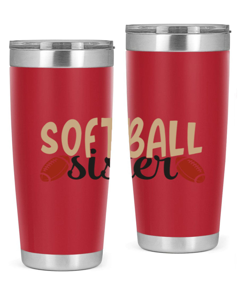 softball sister 2272#- softball- Tumbler