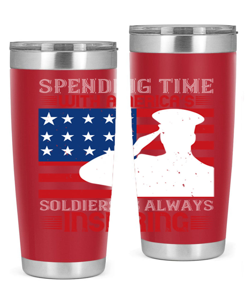 spending time with americas 90#- Veterns Day- Tumbler