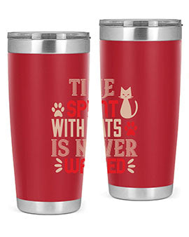 time spend with cat is never wasted Style 121#- cat- Tumbler