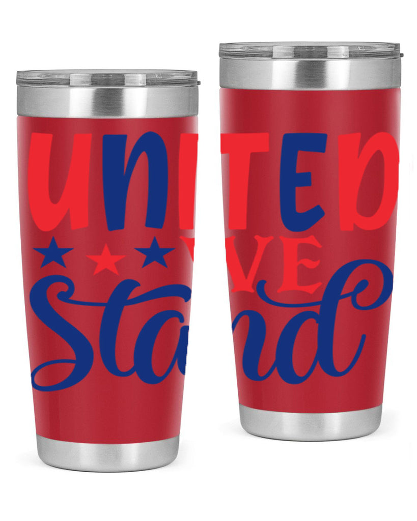 united we stand Style 75#- Fourt Of July- Tumbler