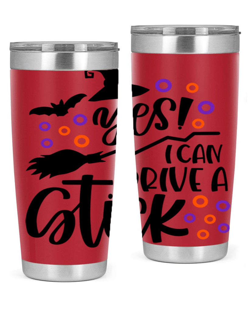 yes i can drive a stick 3#- halloween- Tumbler