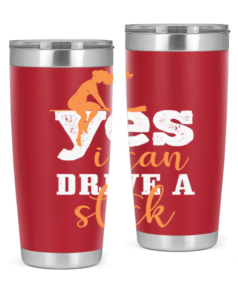 yesi can drive a stick 120#- halloween- Tumbler