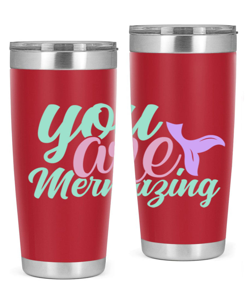 you are mermazing 9#- mermaid- Tumbler