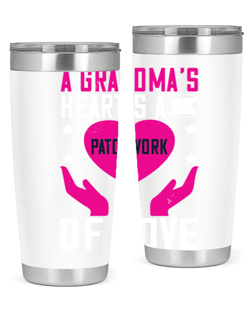 A grandma’s heart is a patchwork of love 86#- grandma - nana- Tumbler
