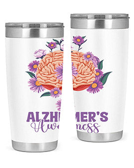 AlzheimerS Awareness Brain 12#- alzheimers- Tumbler
