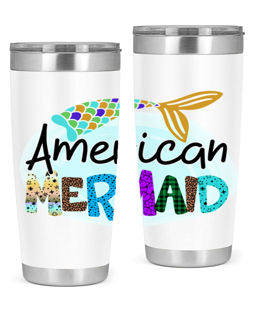 American Mermaid 14#- mermaid- Tumbler