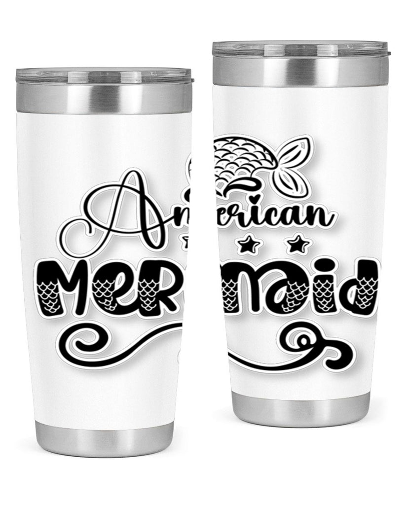 American Mermaid 15#- mermaid- Tumbler