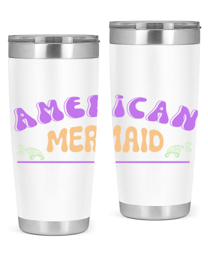 American Mermaid 16#- mermaid- Tumbler