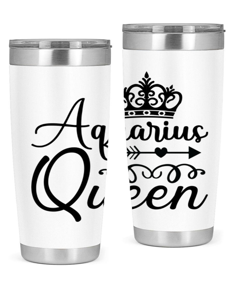 Aquarius queen 74#- zodiac- Tumbler