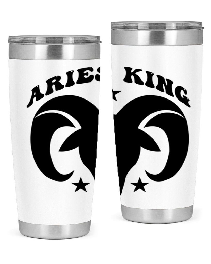 Aries king 110#- zodiac- Tumbler