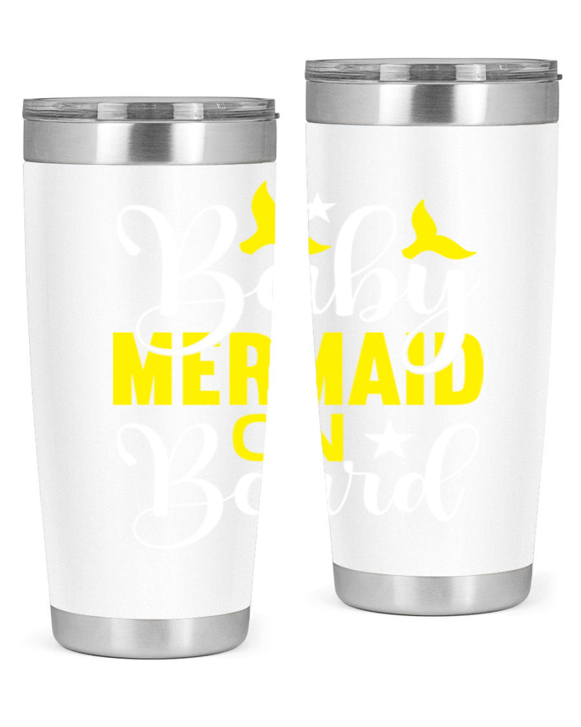Baby Mermaid on Board 21#- mermaid- Tumbler
