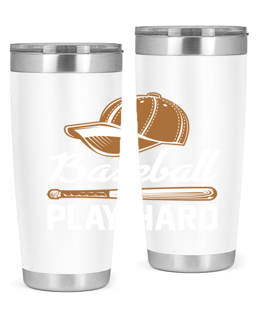 Baseball play 1444#- baseball- Tumbler
