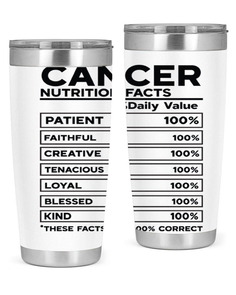 Cancer Nutrition Facts 148#- zodiac- Tumbler