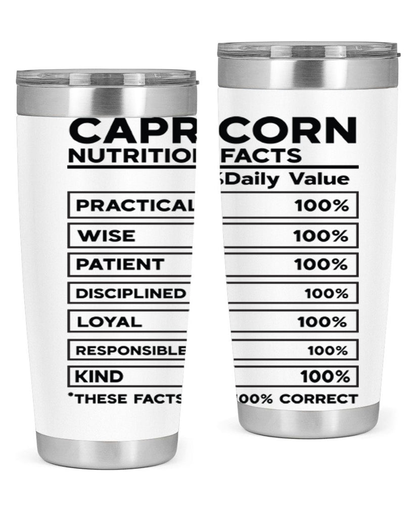Capricorn Nutrition Facts 185#- zodiac- Tumbler