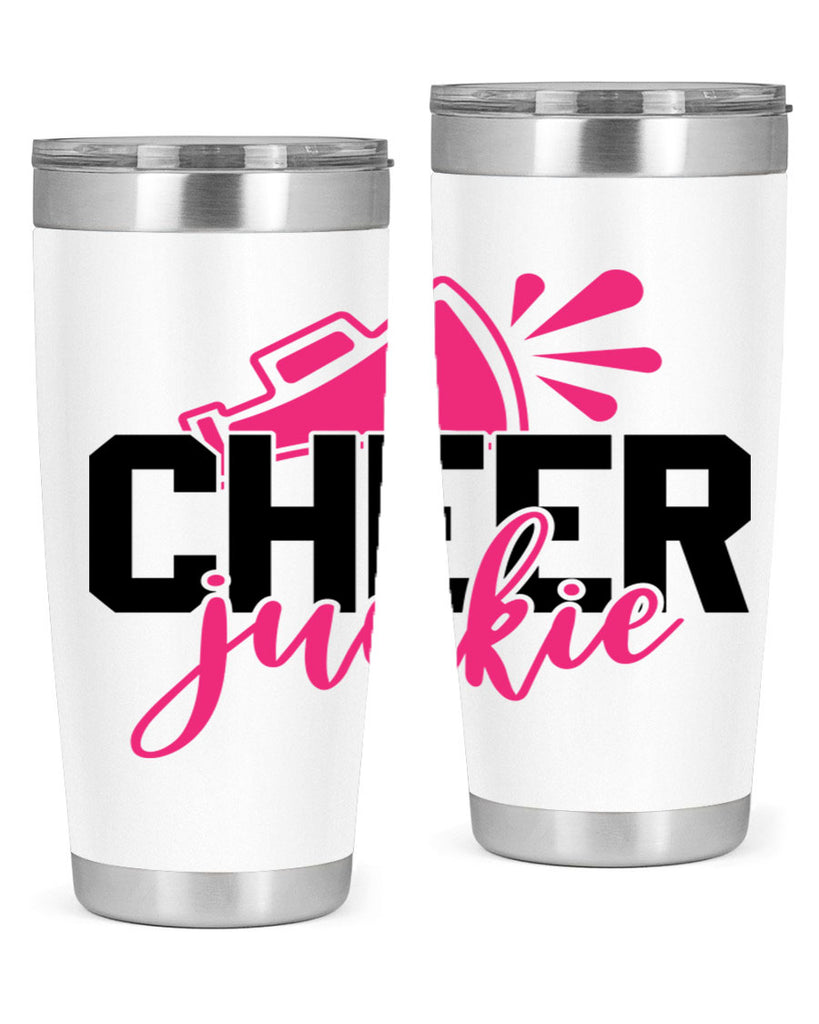 Cheer junkie 1390#- cheer- Tumbler