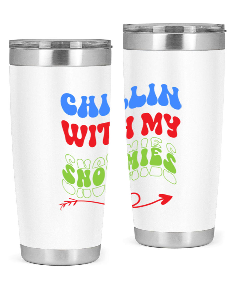 Chillin with my snowmies 42#- winter- Tumbler