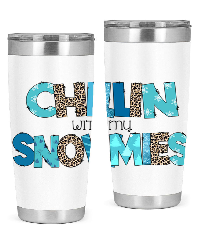 Chillin with my snowmies 43#- winter- Tumbler