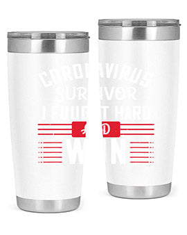 Corona Virus Survivor i fought and own Style 4#- corona virus- Tumbler