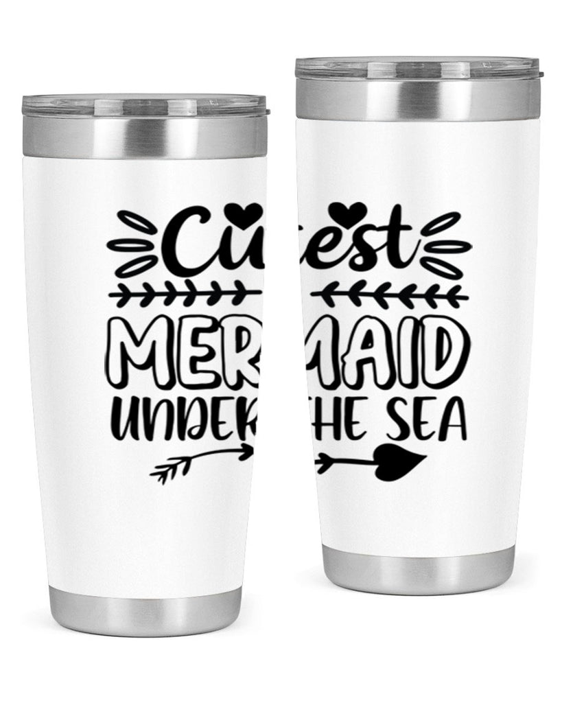 Cutest mermaid under the sea 104#- mermaid- Tumbler