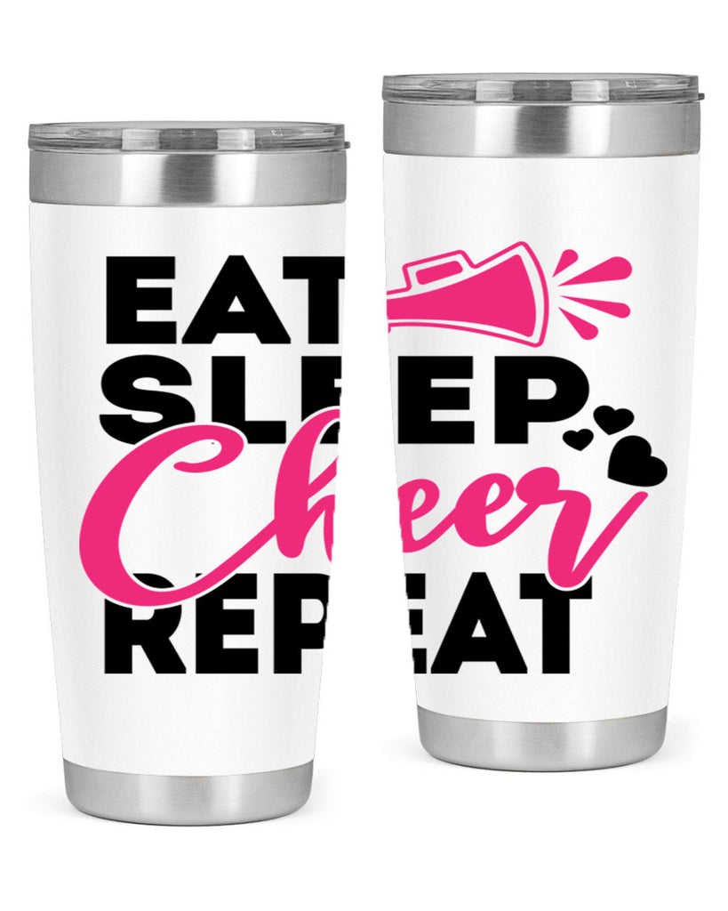 Eat Sleep Cheer Repeate 1315#- cheer- Tumbler
