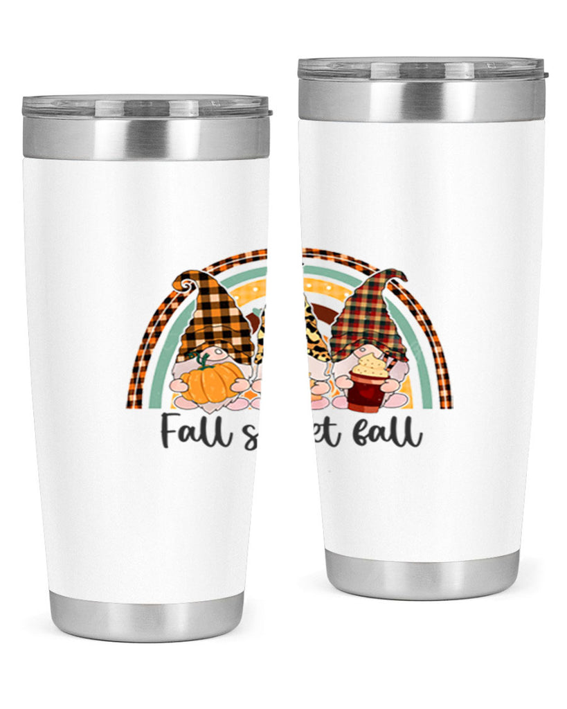 FallSweetFallGnomeRainbow 162#- fall- Tumbler