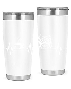 Funny Coffee Lover Night Owl A TurtleRabbit 5#- owl- Tumblers