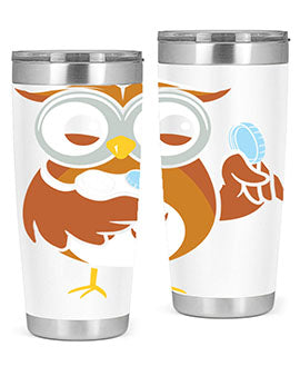 Funny Owl Contact Lens Case A TurtleRabbit 6#- owl- Tumblers