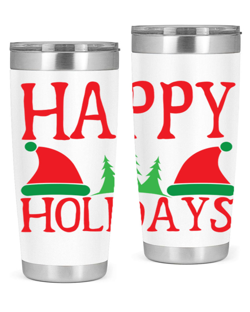 Happy Holidays 136#- winter- Tumbler