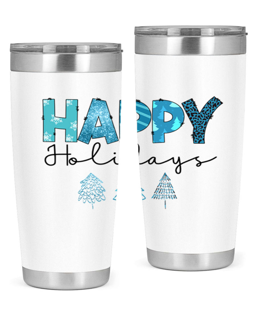 Happy Holidays 140#- winter- Tumbler